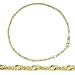 CLEVER SCHMUCK Goldenes Fußkettchen Singapur 23 cm ECHT GOLD 333