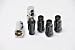 Muteki 32902B Black 12mm x 1.5mm SR48 Open End Locking Lug Nut Set