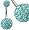 Crystal Belly Ring by GlitZ JewelZ &Acirc;&copy; - it takes more than 105 crystals to make this BLING!! - Comes packed in a lovely velvet pouch - Aquamarine crystals, Surgical Steell bar 3/8' (10MM)