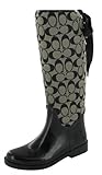 Coach Tristee A7431 Women's Fur Lined Rain Boots Riding Boots Size 11