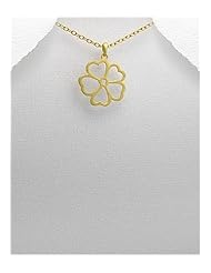 Flower Pendant Necklace In 92.5 Sterling Silver