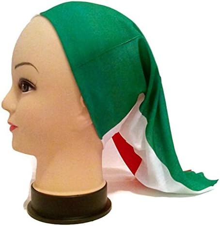 Seamless Multifunctional Unisex World Cup of Soccer ITALY Country Flag Bandana. Unique Design. Microfiber. Outdoor Sport Head Band. One Size Fits Most .UV Protection, Strong, Durable, Soft, Breathable, Absorbent, Can Be Used As Hairband, Wrist Band,neckerchief,cap,face Mask,balaclava,hood,sun Guard , Hat Liner and More.