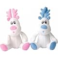 Good Boy Christmas Mini Reindeer Squeaky Puppy Dog Toy