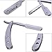 Silvercell Mens Stainless Steel Straight Edge Razors Blade Folding Shaving Knife (As Picture)