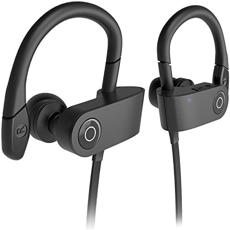 SongTech Bluetooth Workout Headphones,V4.1 Wireless Stereo In-Ear Noise Cancelling Sweatproof Sport Headset with Mic for iPhone 6S 7 Samsung Galaxy S6 and Android Phones (Black)