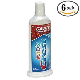 Crest Neat Squeeze Children's Neat Squeeze Toothpaste, Sparkle Fun Flavor - 6 oz (Pack of 6)