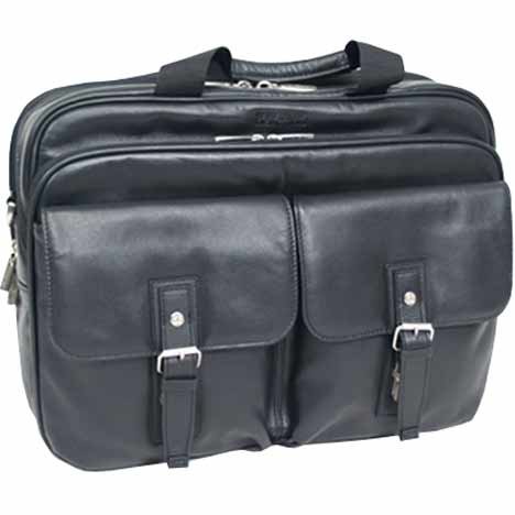 Travel Gear Bag Kenneth Cole Briefcases   Leather The Buck Stops Here Double Gusset Computer Case