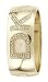DKNY Crystal Logo Bangle Gold Dial Women's Watch #NY4659
