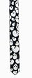 RETRO SKULL PRINT SKINNY TIE