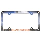 Miami Marlins Official 12"x6" License Plate Frame