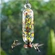 Parasol FILCARN Filigree Blown Glass Hummingbird Feeder - Carnival