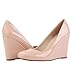 Zbeibei Women's Round Toe Wedges Platform Shoes High heels Dress Pumps