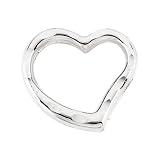 14K Yellow/White Gold 11.50 x 9 MM Children's Heart Slide Pendant with Cable Chain - 15