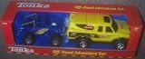 Tonka Off Road Adventure Set Yellow Pick up and Blue Off-Roader