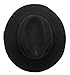 D&Y Women's Winter 100% Wool Felt Cloche Brim Floppy Fedora Hats with Hair Tie