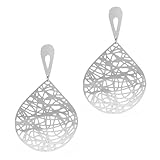 3" Stunning Stainless Steel Chandelier Earrings 3 Inch