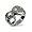 Comedy and Tragedy Sterling Silver Theatre Ring, 6