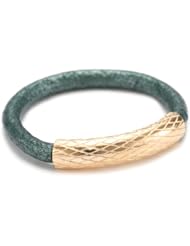 by boe Green Leather Ring, Size 7.5
