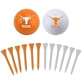 Texas Longhorns Two Golf Balls and Twelve Tees Set