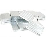 25 Silver Cotton Boxes Omega Necklace Jewelry Gift Displays 7 1/8