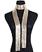 Croozy Women Glitter Sparkle Metal Sequins Neck Tie Scarf Party Evening Long Thin Skinny Tie Shawls Neckerchief
