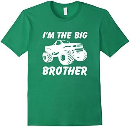 Men's Monster Truck Big Brother Boys TShirt 3XL Kelly Green