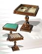 Game Table From Italy - Chess/Checkers & Backgammon Tables Gaming Equipment