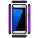 Galaxy S7 Edge Case, Tauri Studded Rhinestone [Crystal Bling] Hybrid Defender Armor Protective Case Cover For Samsung Galaxy S7 Edge - Purple