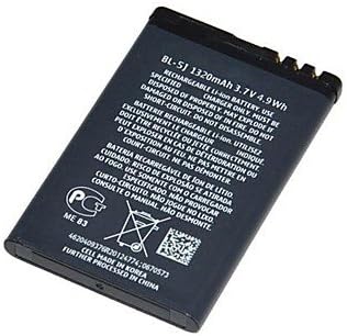 AGXE WAVE BL-5J Real Capacity 1300mAh Cell Phone Battery for Nokia 5800 5233 5800w X6 C3 5235 5230 (3.7V,Color 1300 mAh)