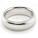 14K White Gold Wedding Bands 6mm Milgrain comfort-fit