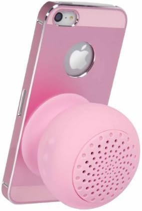 Mini Portable Bluetooth Speaker - Great Sound, Water Resistant with Built-in Microphone - Pink