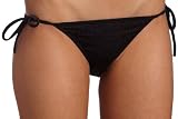 Diesel Women's Brigitte String Bikini Bottom Solid,Black,Large