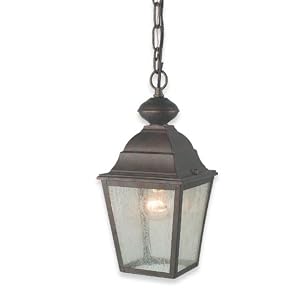 Royce Lighting RLC1247-09 Outdoor Convertible Lantern Black with Clear Seeded Globe by 