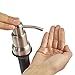 Stainless Steel Sink Soap Dispenser (Satin) - Large Capacity 13 OZ Bottle - Easy Installation - Well Built and Sturdy Countertop Dispenser