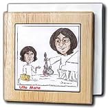 John And George Music In Heaven -Memorial - 6 Inch Tile Napkin Holder