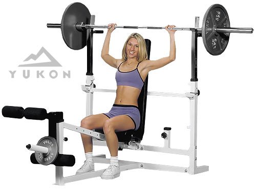 Giant Olympic Weight Bench W/ Leg Developer