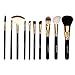 ACEVIVI 8pcs Professional Cosmetic Makeup Brush Set With Portable Bag Black