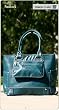 Namaste Peacock Blue Cali Hermosa Large Knitting Tote Handbag Purse