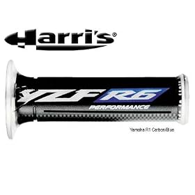 1999-2008 Yamaha Yzf-R6: Harri's Grips - Yamaha R6 Carbon/Blue