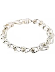 The Olivia Collection Sterling Silver Fancy Link Bracelet 18 gram, 8 Inch