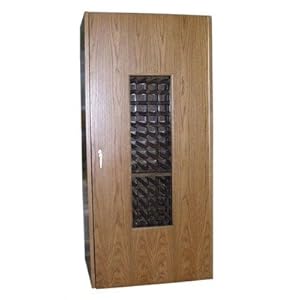 Vinotemp 440GW 440 Oak Wine Cooler Cabinet with Glass Window Wood Finish: Black Walnut Vinotemp 440GW 440 Oak Wine Cooler Cabinet with Glass Window Wood Finish: Black Walnut