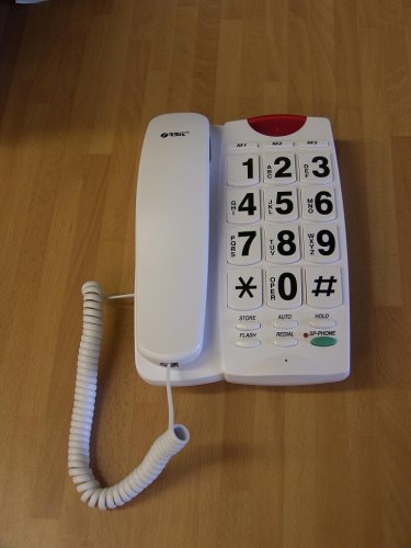 Childrens Toyshop  Electronics : Big Jumbo Button Telephone for Easier Dialling with speaker phone