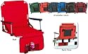 Portable Stadium Seat With Arm Rests & Pockets - Red