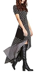Polka Dot Print Spring Summer  Dress