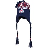 NHL Old Time Hockey Colorado Avalanche Navy Blue Alpine String Knit Beanie