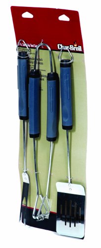 Char-Broil 2184164 3-Piece Soft-Grip Barbecue Tool Set