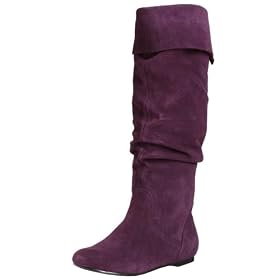 Steve Madden Women’s Bonanza Tall Shafted Flat Boot,Grey Suede,6.5 M US