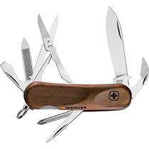 Wenger 16387 EvoWood 16 2-1/2-Inch Stainless-Steel Blade Swiss Army Knife, Brown