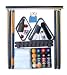 Billiard Pool Table Accessory Kit W/ Antique Style Ball Set Mahogany Finish Billiard Pool Table Accessory Kit W/ Antique Style Ball Set Mahogany Finish