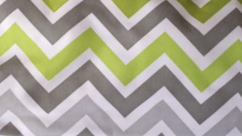 Jewelry Coupons Makeup Travel Case Lime Green Grey White Zig Zag Chevron Rollup Airplane Carryon Zipper 26 Pocket